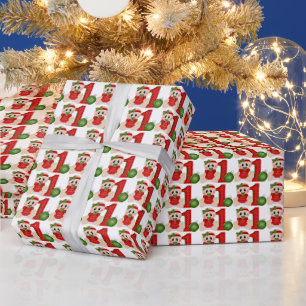 Baby Girls First Christmas wrapping paper