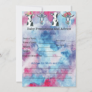 Baby Goat Baby Shower Game Invitation