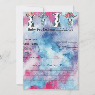Baby Goat Baby Shower Game  Invitation