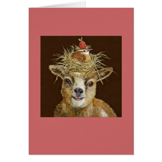baby goat card (Front)