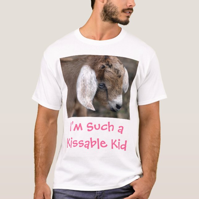 baby-goat, I'm Such a Kissable Kid T-Shirt (Front)