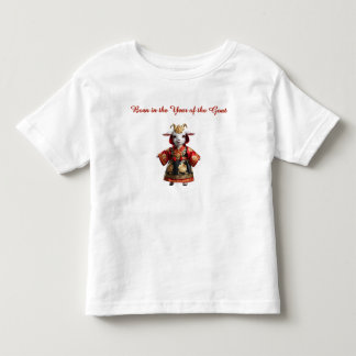 Baby Goat in Grand Chinese Costume Toddler T-Shirt