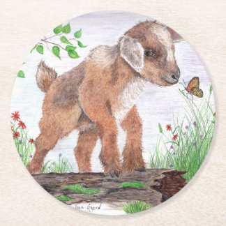 Baby Goat Paper Coaster