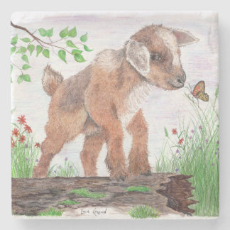 Baby Goat Stone Coaster