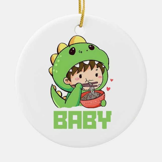 baby godzilla ceramic tree decoration (Front)
