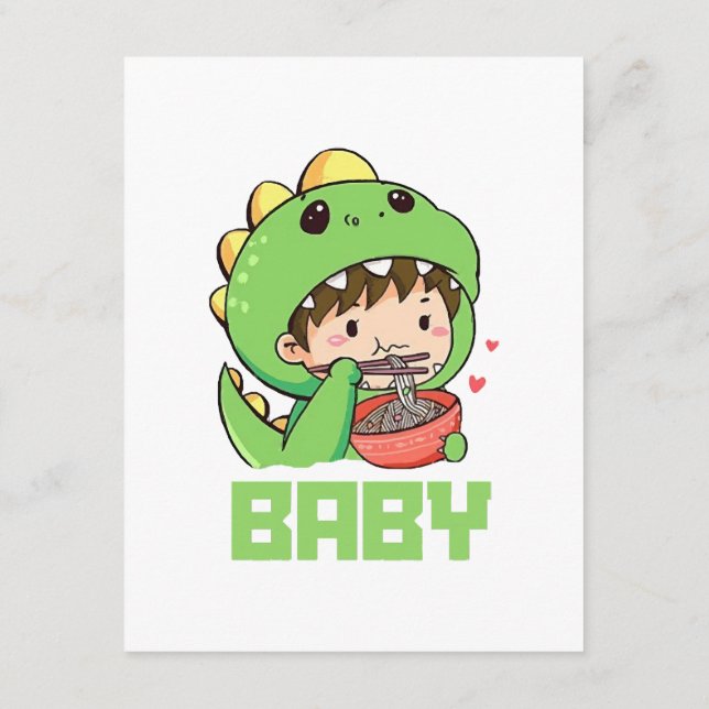 baby godzilla enclosure card (Back)