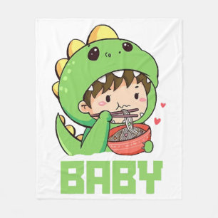 baby godzilla fleece blanket