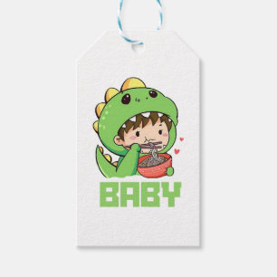 baby godzilla gift tags