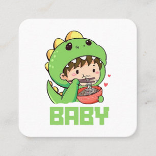 baby godzilla square business card