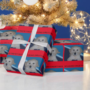 Baby Golden Retriever Wrapping Paper