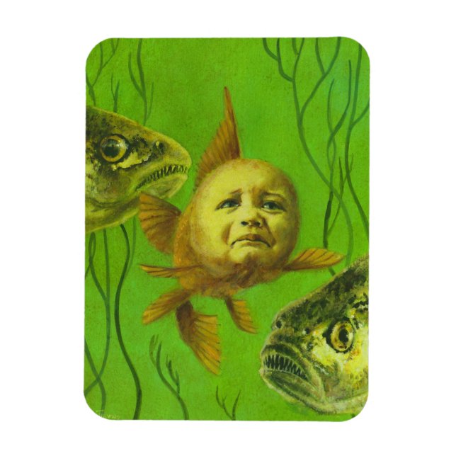 Baby Goldfish Mutant Flexible Magnet (Vertical)