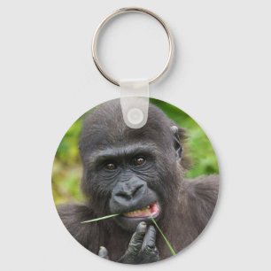 Baby Gorilla Cuteness Key Ring