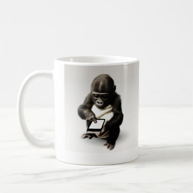 Baby gorilla Mug / Cigorira Mug Gorilla Life (Left)