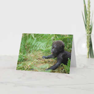 Baby Gorilla Note Card