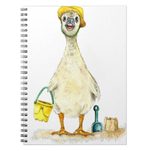 Baby Gosling on the Beach Notebook