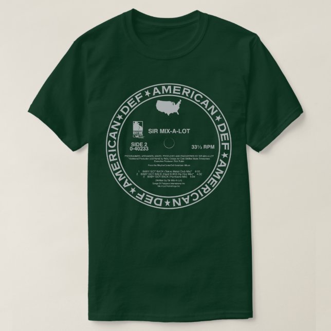 Baby Got Back 1992 T-Shirt (Design Front)
