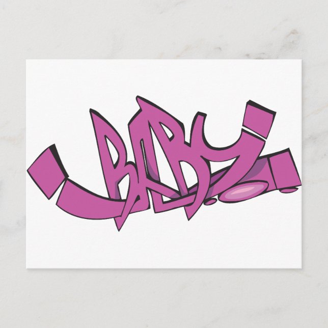 Baby Graffiti Postcard (Front)