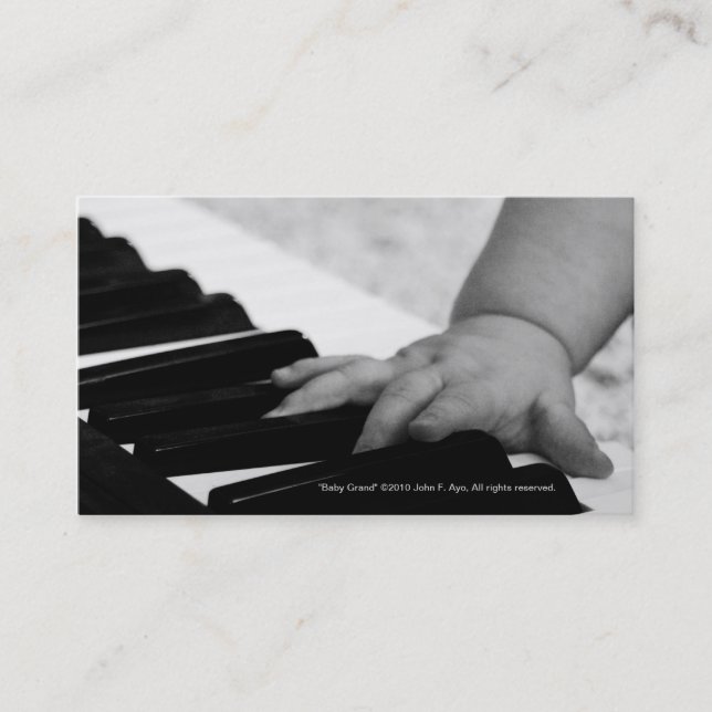 Baby Grand Business Card (Front)
