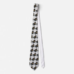 Baby Grand Piano - GreyBkg Tie