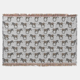 Baby Grevy's Zebra Throw Blanket (Light Grey)