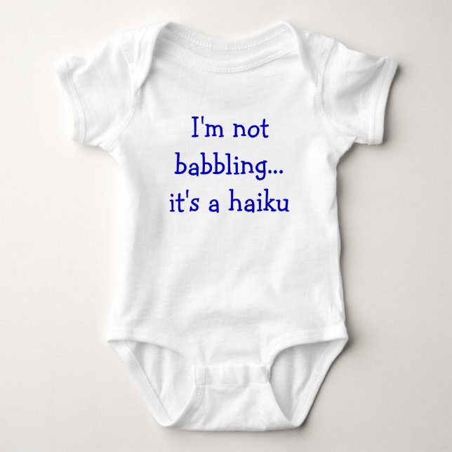 Baby Haiku Bodysuit (Front)