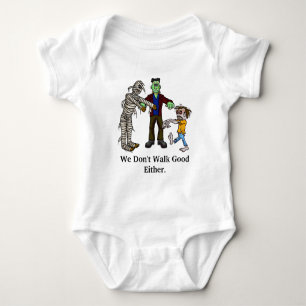 Baby Halloween Learning To Walk Funny T-shirt Bodysuit
