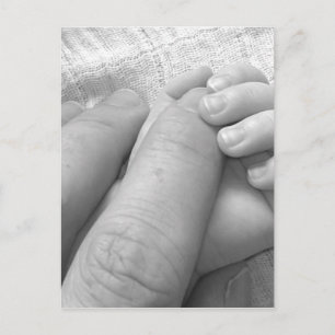 Baby Hand Fingers Hands Hold Grasping Gentle Soft Postcard