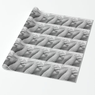 Baby Hand Fingers Hands Hold Grasping Gentle Soft Wrapping Paper