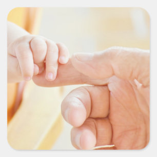 Baby, Hands, Fingers Square Sticker