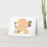 Baby Hanukkah Holiday Card<br><div class="desc">A baby dressed in a diaper and holding presents for Hanukkah.  Customise this item with a name,  comment or whatever you like to make it truly unique!</div>