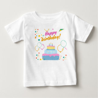 Baby Happy Birthday Printable T-Shirt Gift Design
