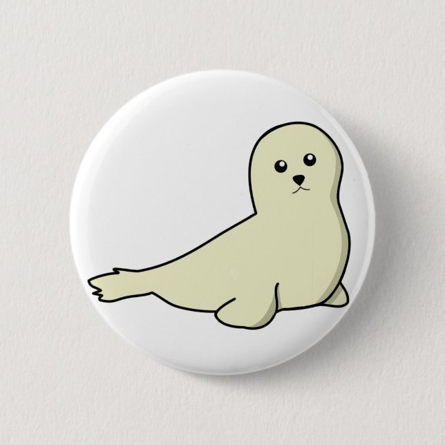 Baby Harp Seal Button (Front)