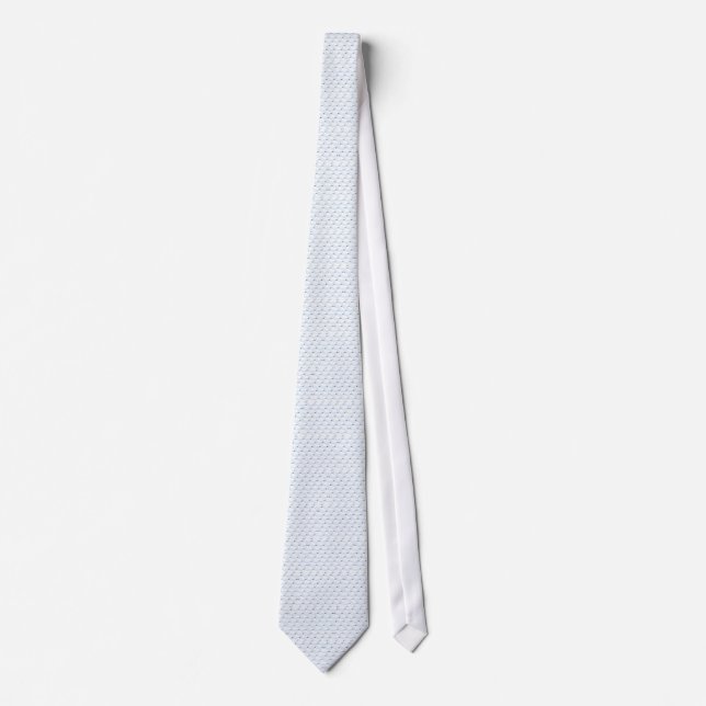 Baby Harp Seal Pattern on blue Tie (Front)