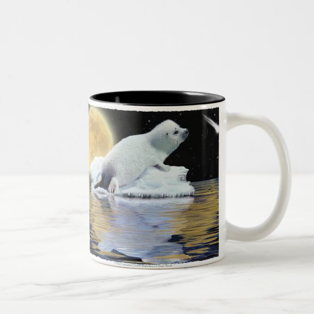Baby Harp Seal Wildlife Supporter Gift Mug (Right)