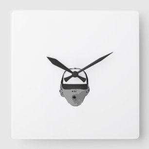 ~Baby Hat~ WALL CLOCK, CUSTOMIZE IT! Square Wall Clock