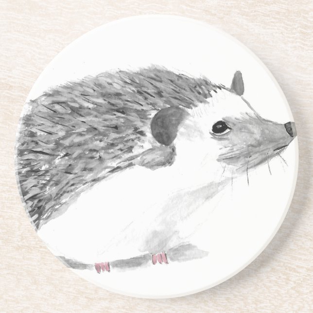 Baby hedgehog animal coaster (Front)