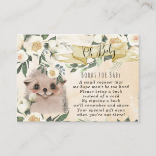 baby hedgehog books for baby request card