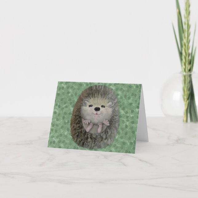 Baby Hedgehog Card (Front)