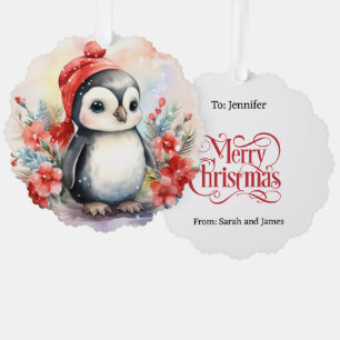 Baby Hedgehog Cub Gift Tag Christmas Tree Tree Decoration Card