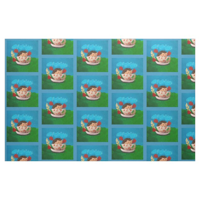 Baby Hedgehog Fabric (Fat Quarter)