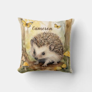 Baby Hedgehog Gender Neutral Personalised  Cushion