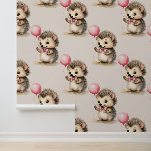 Baby Hedgehog Pink Balloon  Wallpaper