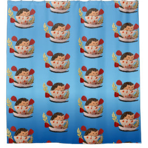Baby Hedgehog Shower Curtain