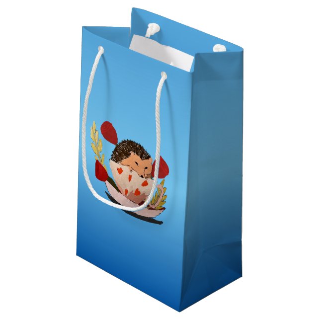 Baby Hedgehog Small Gift Bag (Back Angled)