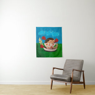 Baby Hedgehog Tapestry