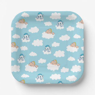 Baby Hercules and Pegasus Cloud Pattern Paper Plat Paper Plate