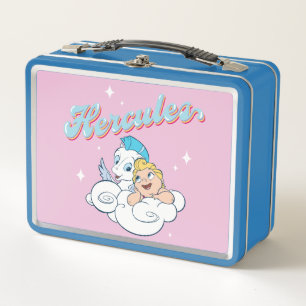 Baby Hercules and Pegasus on a Cloud Metal Lunch B Metal Lunch Box