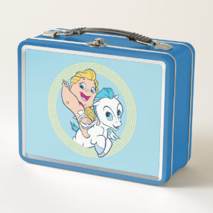 Baby Hercules Riding Pegasus Metal Lunch Box