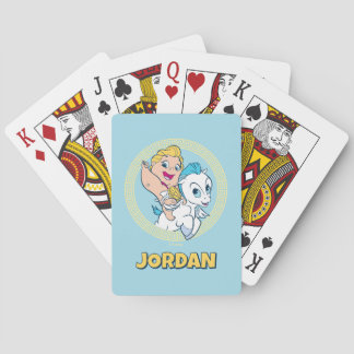 Baby Hercules Riding Pegasus Poker Cards