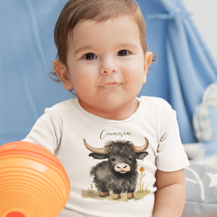 Baby Highland Cow Bodysuit